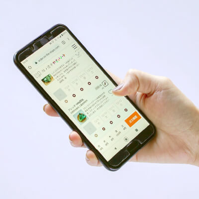 ちょっとしたスキマ時間にスマホで簡単注文