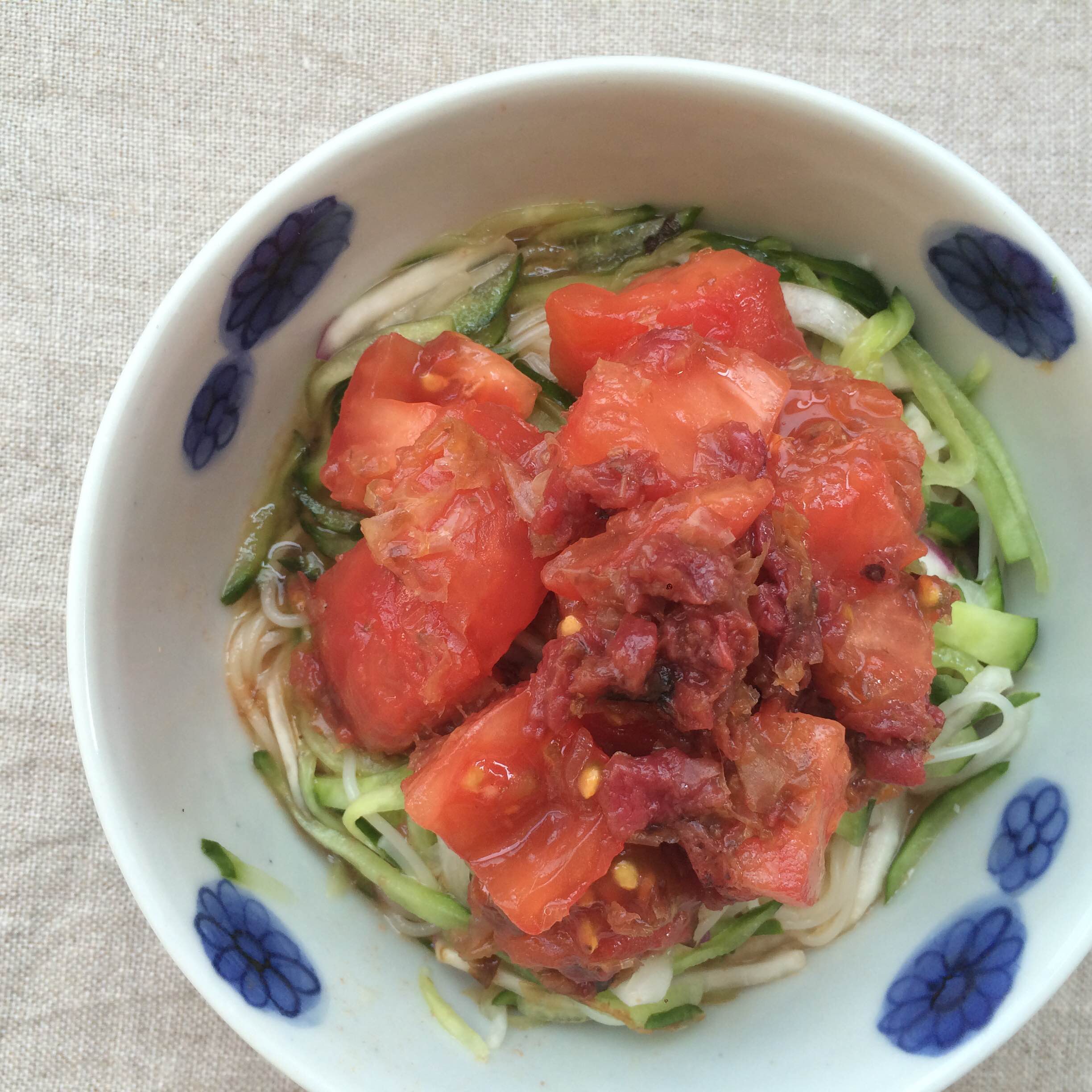 梅トマトそうめん 坂ノ途中