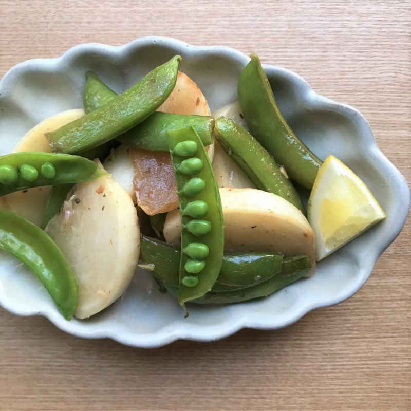 時間 茹で スナップ エンドウ