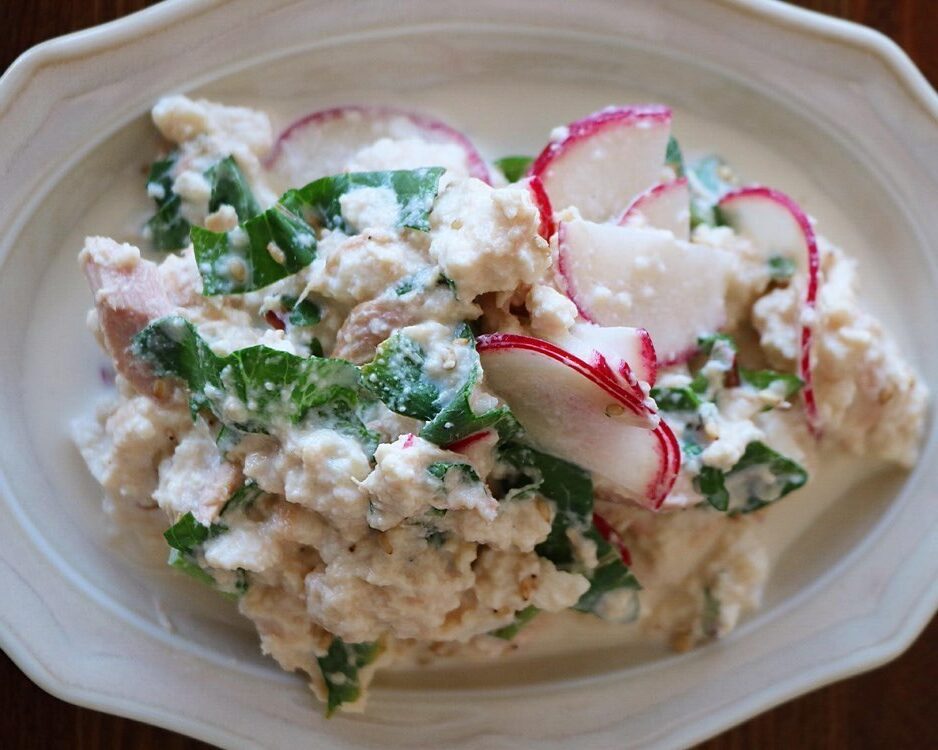 葉っぱも食べよう ラディッシュのツナ豆腐サラダ 坂ノ途中