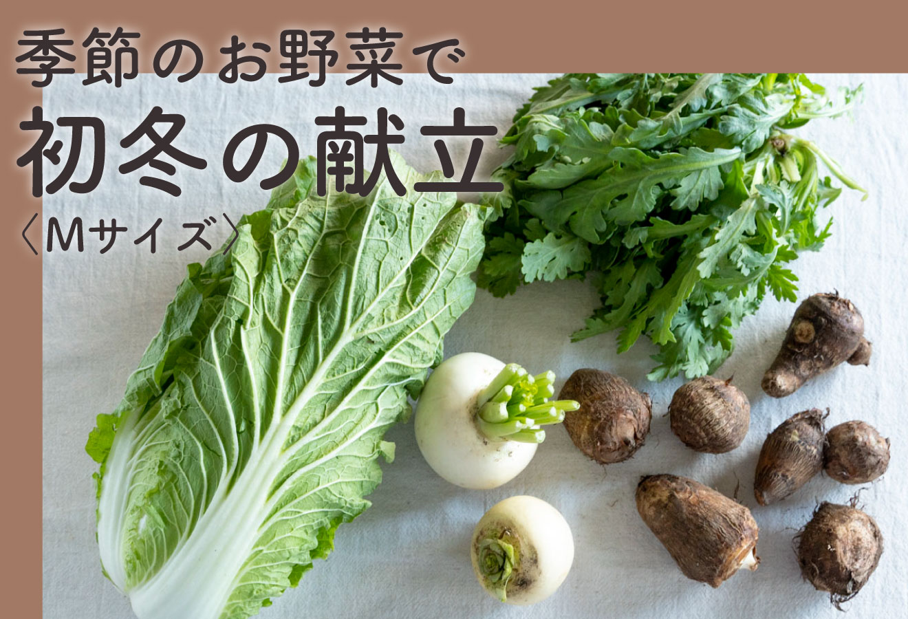 お野菜セットMサイズで、初冬の献立 | 坂ノ途中 | 100年先も