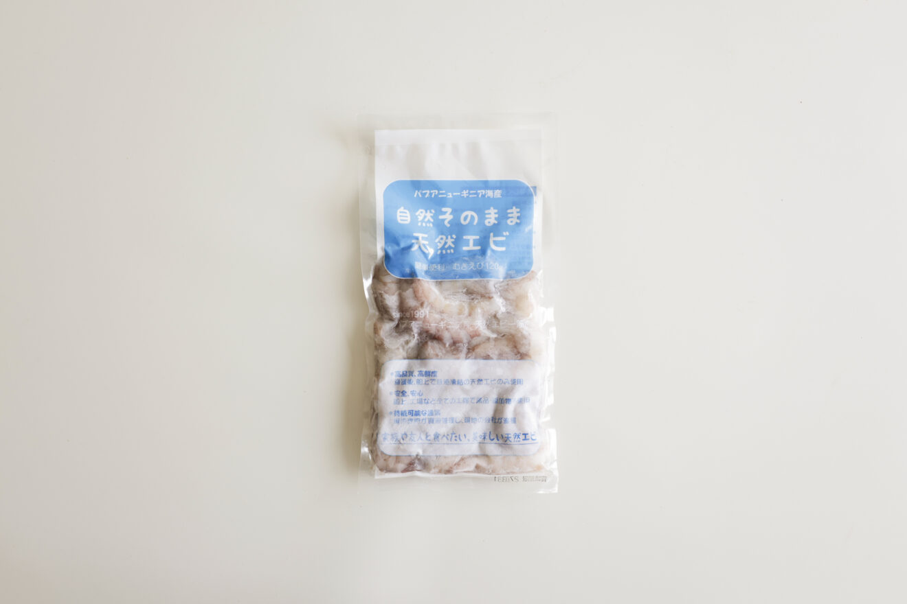 天然むきエビ（サイズミックス）120g | 坂ノ途中Onlineshop | 出会う